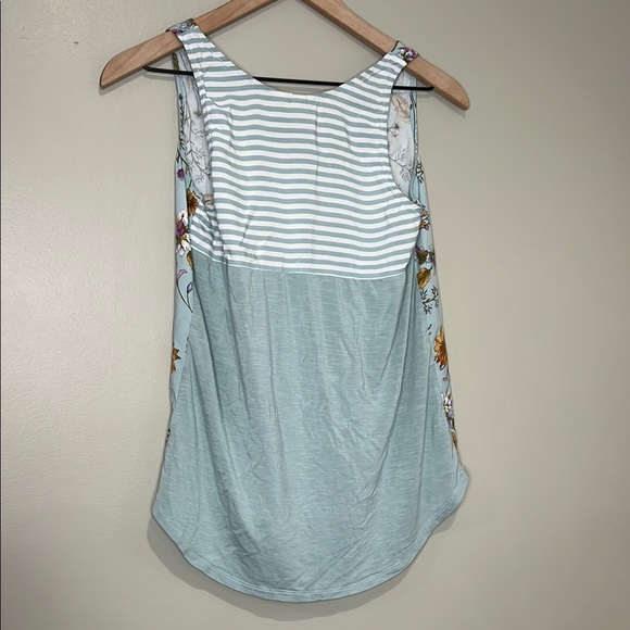 Dolan Anthropologie Blue Floral Tank Top Left Coast Collection Womens XS - Picture 5 of 6
